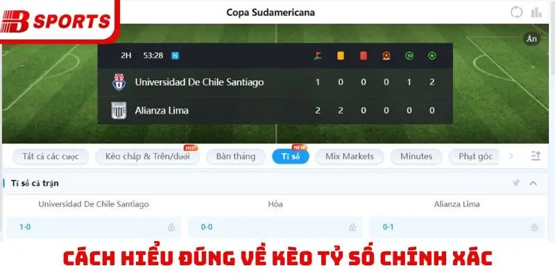 Cách hiểu đúng về kèo tỷ số chính xác