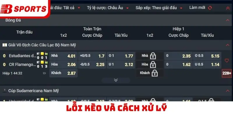 Lỗi kèo và cách xử lý