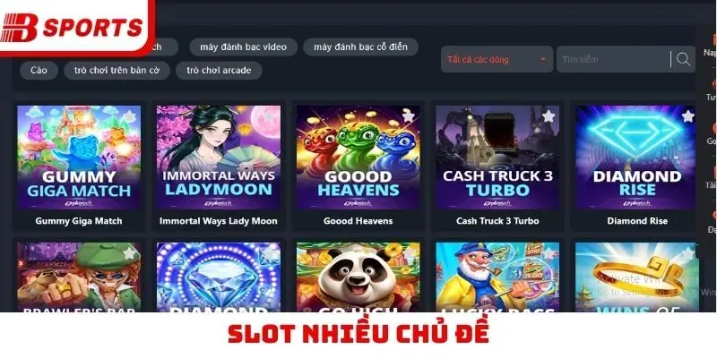 Slot nhiều chủ đề