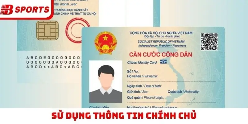 Sử dụng thông tin chính chủ